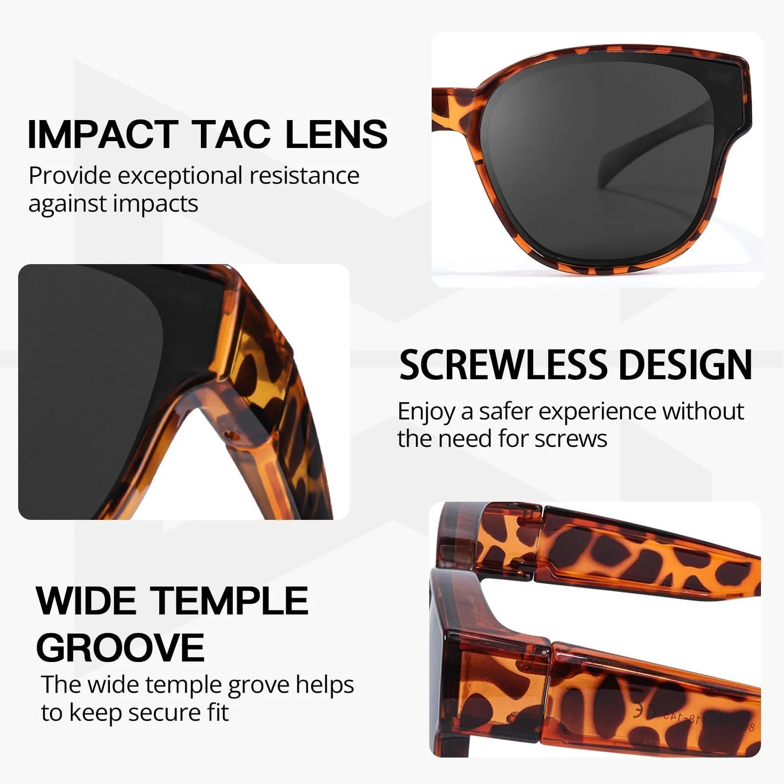 Сонцезахисні окуляри Поляризовані Myiaur, 2 шт, UV400 захист, фото №3 Сонцезахисні окуляри Поляризовані Myiaur, 2 шт, UV400 захист, фото №3