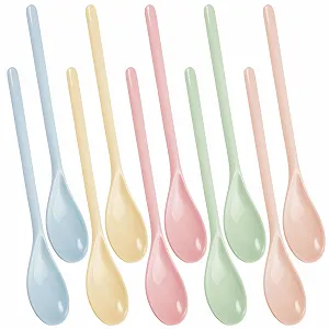 Ложка Пластиковая 185 см Разноцветная (набор 10 шт) - Фото 1