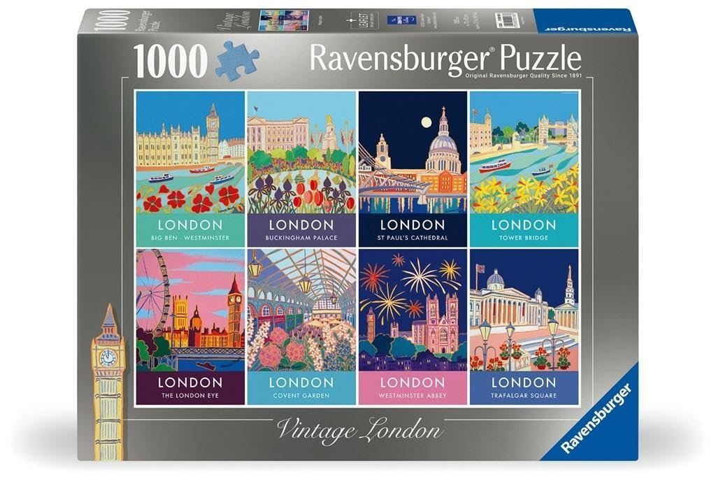 Пазл Ravensburger Vintage London Iconic 1000 элементов 12+, фото №1 Пазл Ravensburger Vintage London Iconic 1000 элементов 12+, фото №1