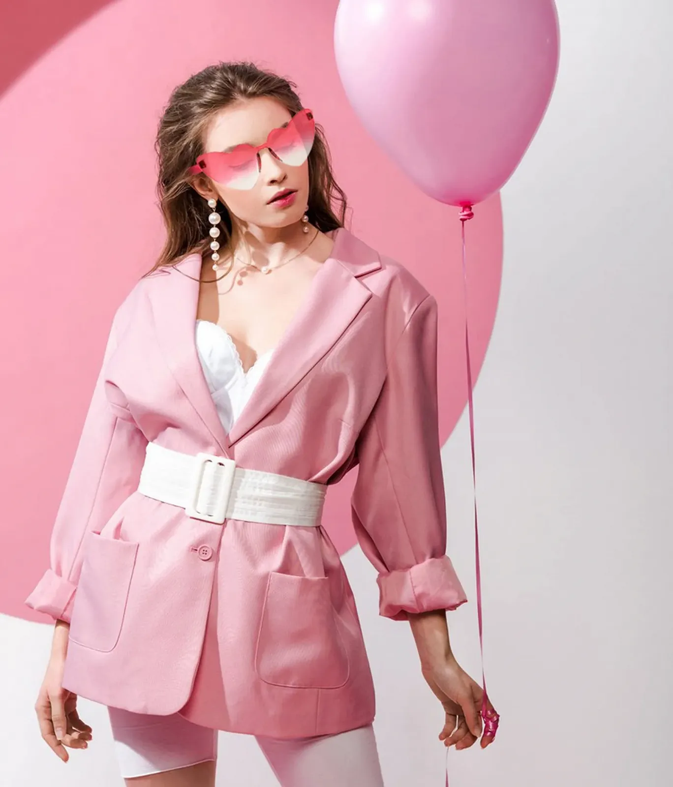 Солнцезащитные очки Unning Heart, женские, набор, в форме сердца, фото №2