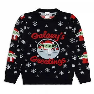 Різдвяний светр Star Wars Mandalorian для хлопчиків, різдвяний светр для дітей - Фото 1