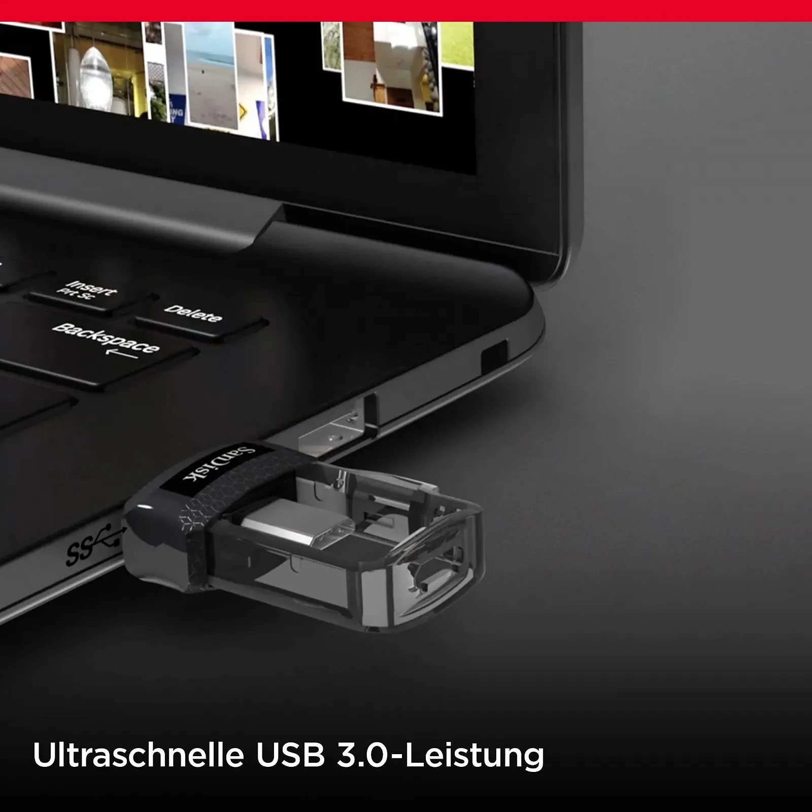 USB-накопичувач SanDisk Ultra Dual m3.0 256GB USB 3.0, фото №3 USB-накопичувач SanDisk Ultra Dual m3.0 256GB USB 3.0, фото №3