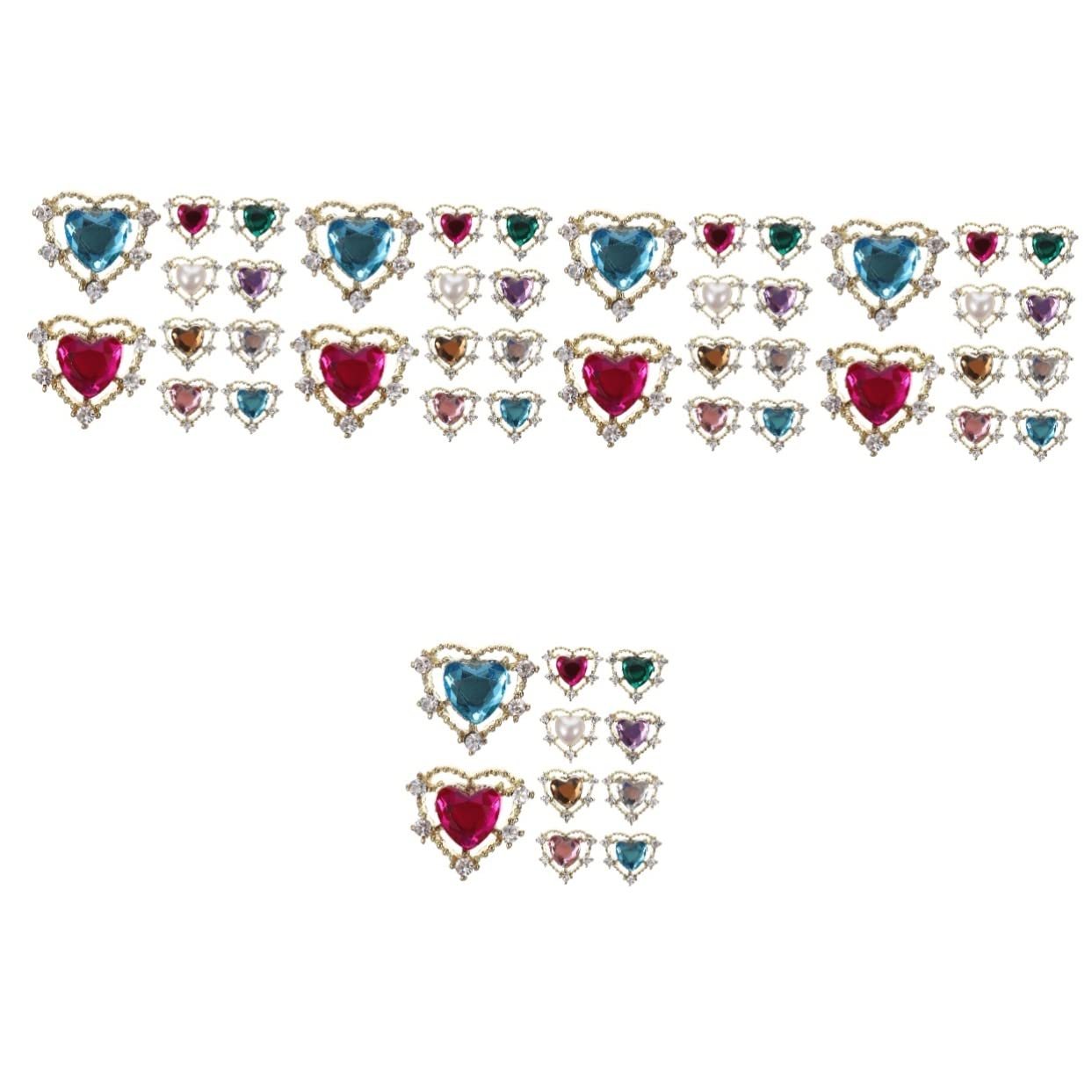 Прикраса для нігтів Любов COHEALI 50 шт. Діамантові дорогоцінні камені для DIY, прикраси для манікюру, фото №1