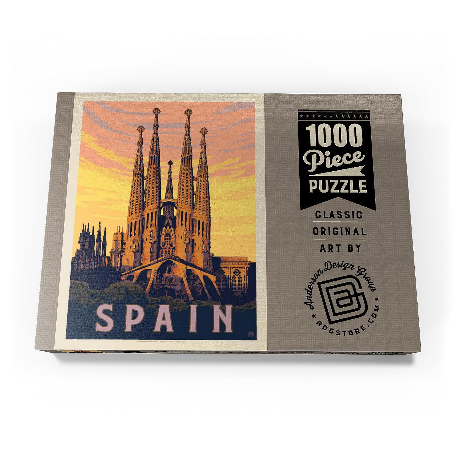 Пазл MyPuzzle Special Collection by Anderson Design Group Испания: Саграда Фамилия, винтажный постер Премиум 1000 элементов, фото №4