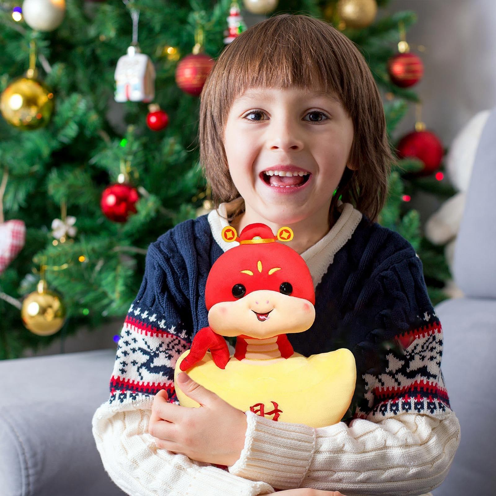 Плюшевий Змія Aizuoni Червоний, фото №3 Плюшевий Змія Aizuoni Червоний, фото №3