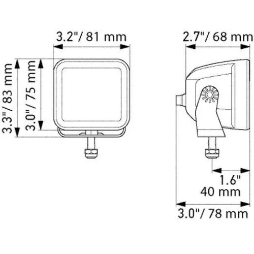 Фара дальнього світла HELLA BLACK MAGIC 1FA 358 176-861, фото №3