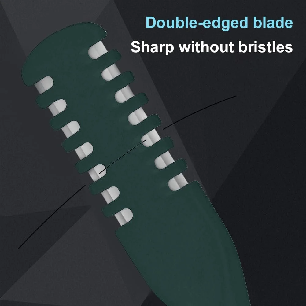 Тример для носа 2-в-1 Washable Double-Sided Nose Hair Knife Ручний Dark Green, фото №4