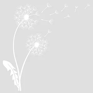 Наклейка на стіну GRAZDesign Кульбаби 31 x 30 см Білий synthetic.ua - Фото 1