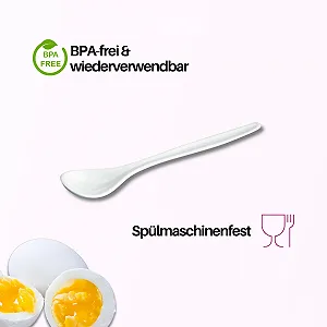 Ложки Homiez Пластиковые Белые synthetic.ua - Фото 1