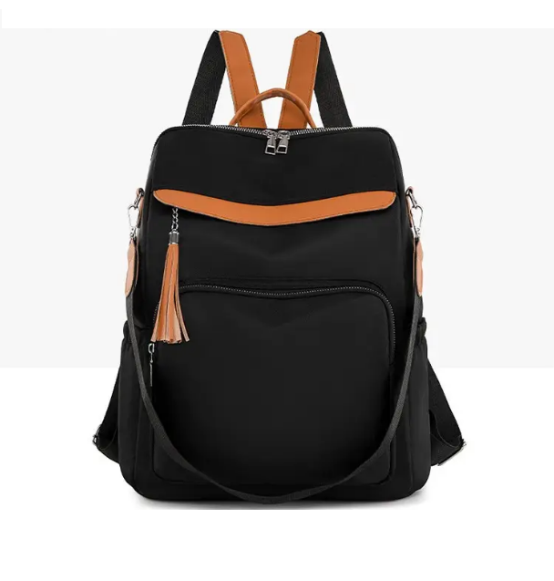 Жіночий міський рюкзак Lady Future з нейлонової тканини Чорно-коричневий (446G), фото №1 Жіночий міський рюкзак Lady Future з нейлонової тканини Чорно-коричневий (446G), фото №1