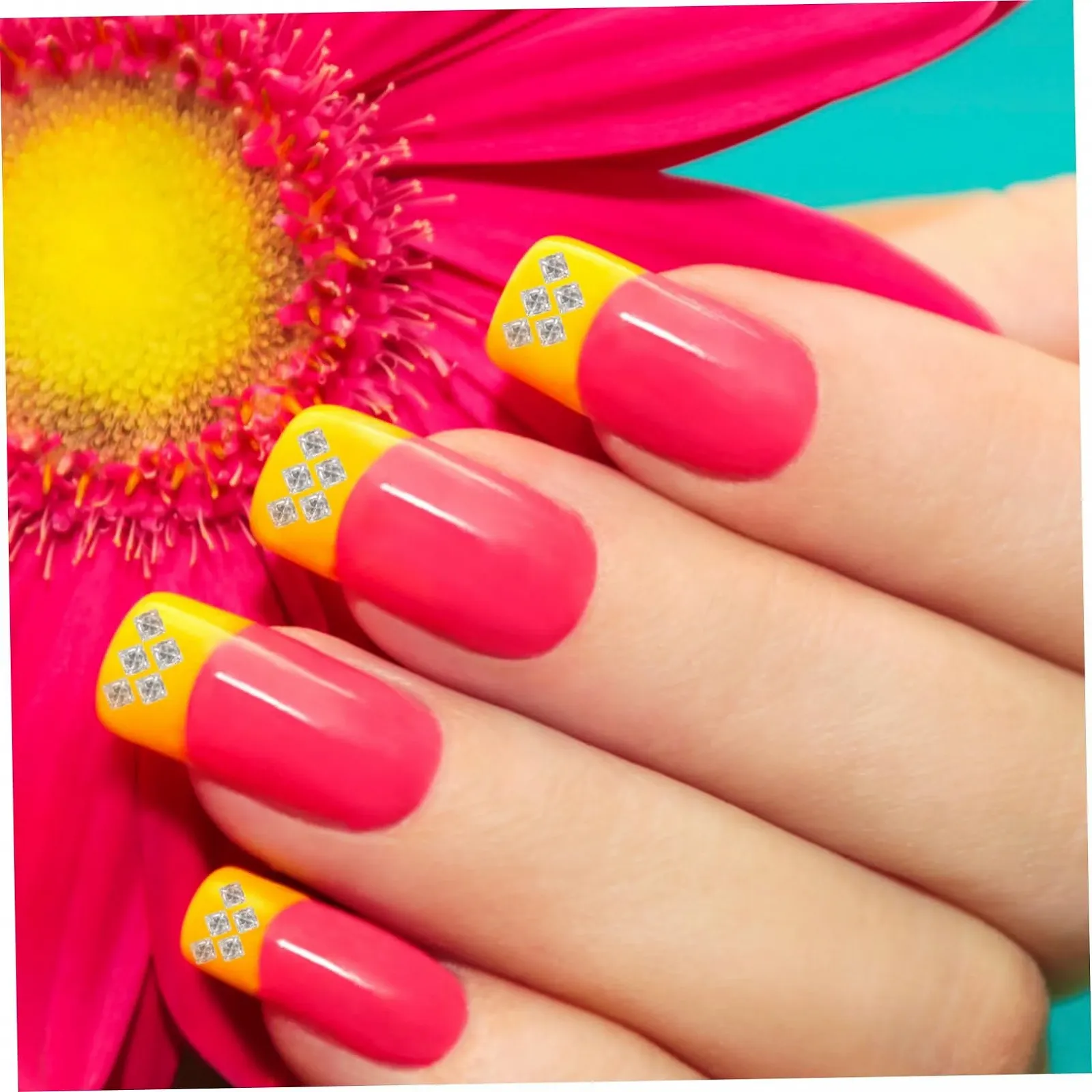 Украшения для ногтей FRCOLOR 50 шт. с блестящими цирконами, стразы для ногтей для элегантного украшения ногтей для творческого маникюра и особых случаев, фото №4