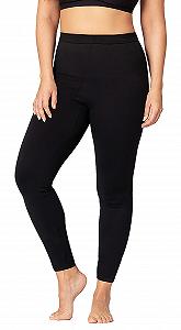 Леггинсы Capri SHAPERMINT с высокой посадкой, корректирующие, 7/8, черные, женские (от маленького до большого размера) - Фото 1