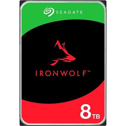 Жесткий диск Seagate IronWolf 8ТБ 5400об/м 202 МБ/с 3.5" SATA III (ST8000VNZ02/ST8000VN002), фото №1