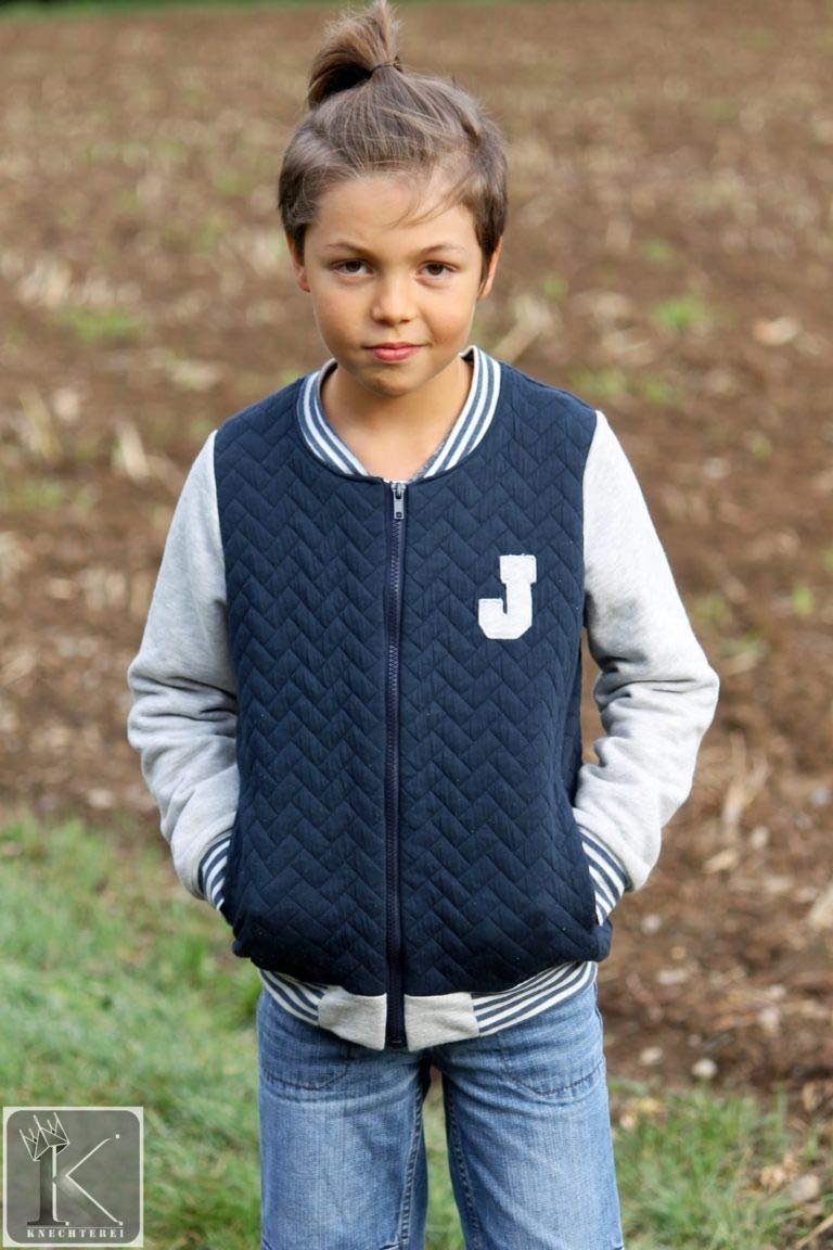 Куртка-бомбер Fadenk Paper Pattern College для дітей, фото №6 Куртка-бомбер Fadenk Paper Pattern College для дітей, фото №6