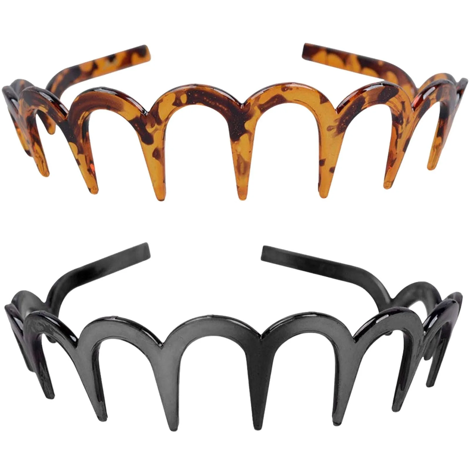 Набір обручів для волосся зигзаг, 2 шт, фото №1