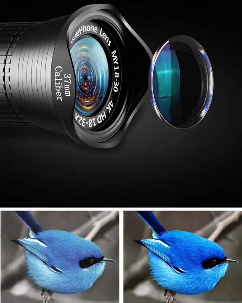 Монокулярний об'єктив для смартфона HD 18X-30X Zoom, фото №6 Монокулярний об'єктив для смартфона HD 18X-30X Zoom, фото №6