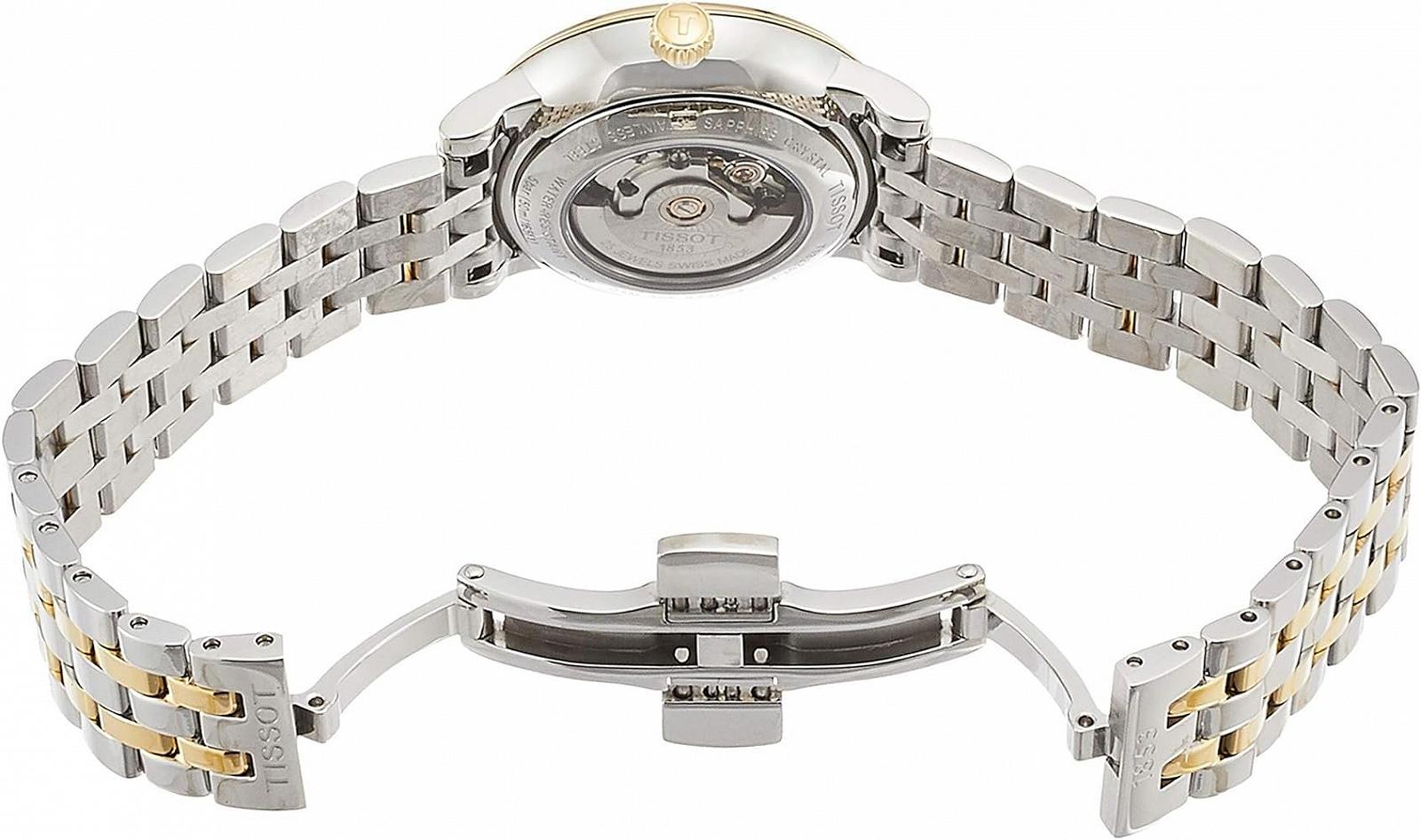 Автоматические Часы Tissot T1222072203100, разноцветный, Браслет, фото №6