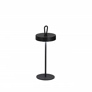 Настільна лампа Dord Wireless Battery Outdoor акумуляторна вулична димована регульована за висотою 21-46 см матова чорна synthetic.ua - Фото 1