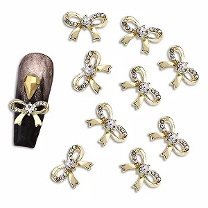 Стразы для ногтей Метелик Сплав 20шт Золотой - Фото 1