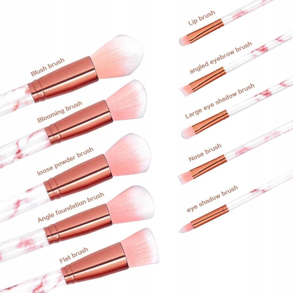 Набір Deni Carte косметичний пензлики 10 шт філігранні волоски, фото №2 Набір Deni Carte косметичний пензлики 10 шт філігранні волоски, фото №2