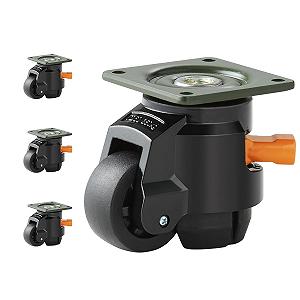 Комплект выравнивающих роликов VEVOR GD-60FD /4шт / до 500 кг / Black - Фото 1