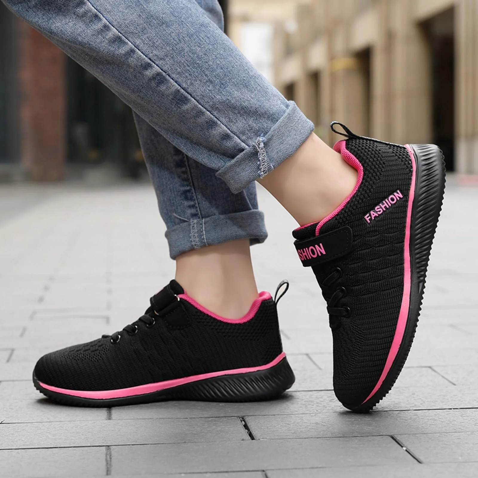 Дитячі спортивні кросівки Unisex і дівчаток, дихаючі, легкі, для спорту у приміщенні, для бігу, модні, для активного відпочинку, нековзні, на липучках, фото №7 Дитячі спортивні кросівки Unisex і дівчаток, дихаючі, легкі, для спорту у приміщенні, для бігу, модні, для активного відпочинку, нековзні, на липучках, фото №7