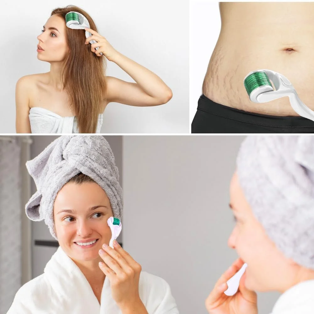 Набір дермаролерів Zemolo, 2 шт., 0,5 мм з 1,0 мм, ролер для бороди з мікроголками 540, фото №5