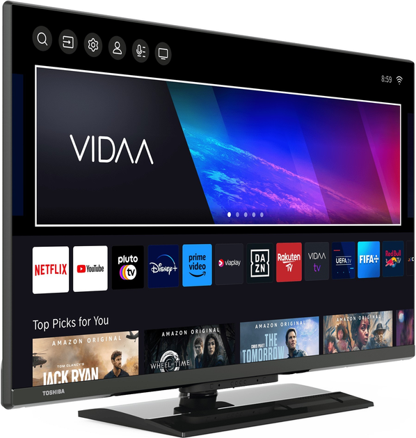 Телевізор 32" Toshiba 32LV3E63DAZ / Full HD / 50 Гц / LCD / Smart TV / Wi-Fi / Bluetooth / T2, фото №2