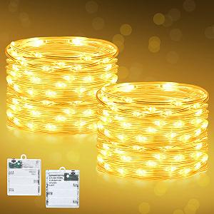 Гирлянда Dalugo 3 м 30 LED Теплый белый (2 шт. в упаковке) - Фото 1