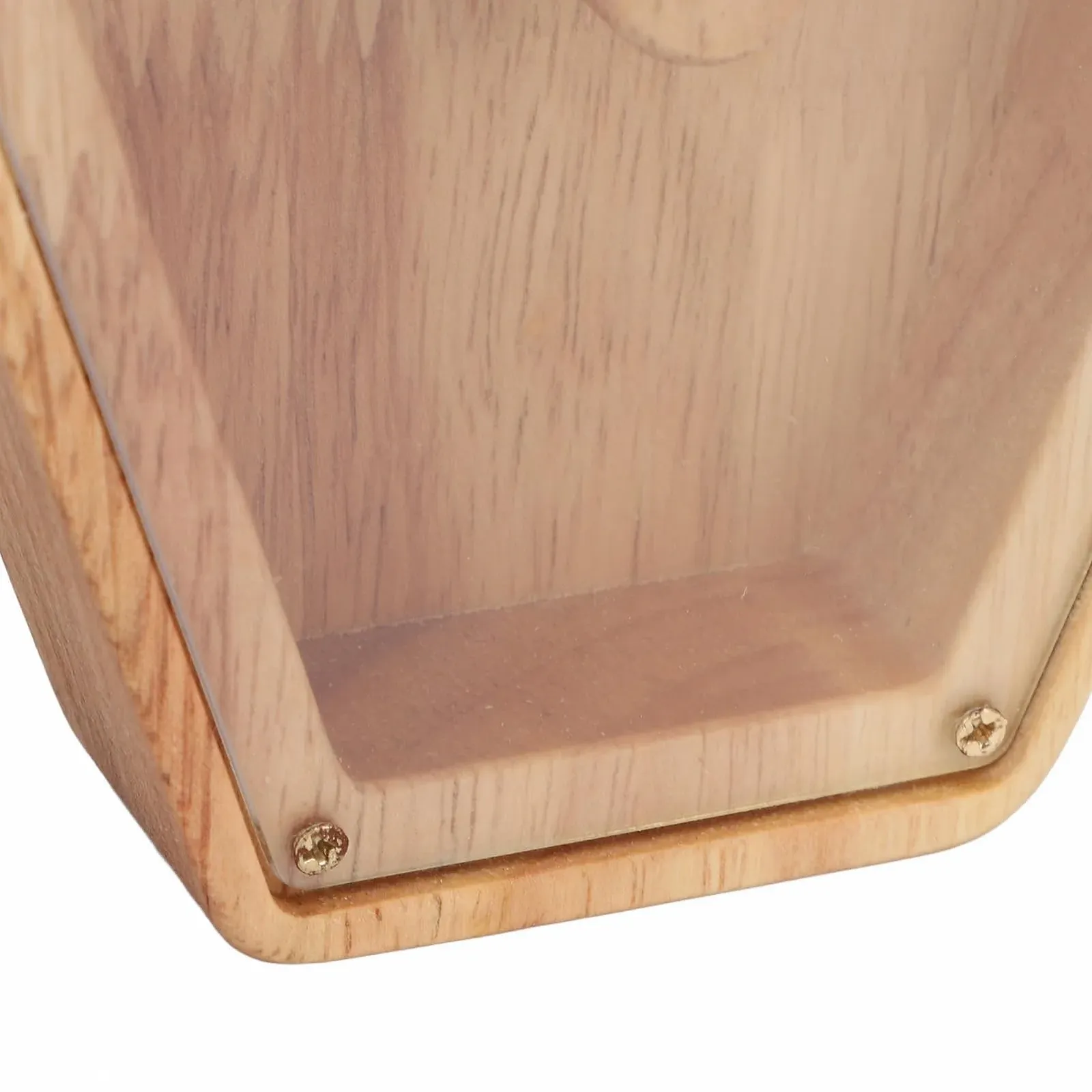 Скарбничка Kikumi Wooden Letter V Shaped Дерев'яний алфавіт Велика Прозора панель, фото №6