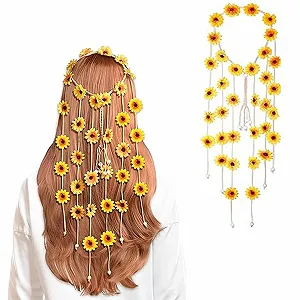 Вінок Соняшник, Регульовані Аксесуари для Волосся - Фото 1