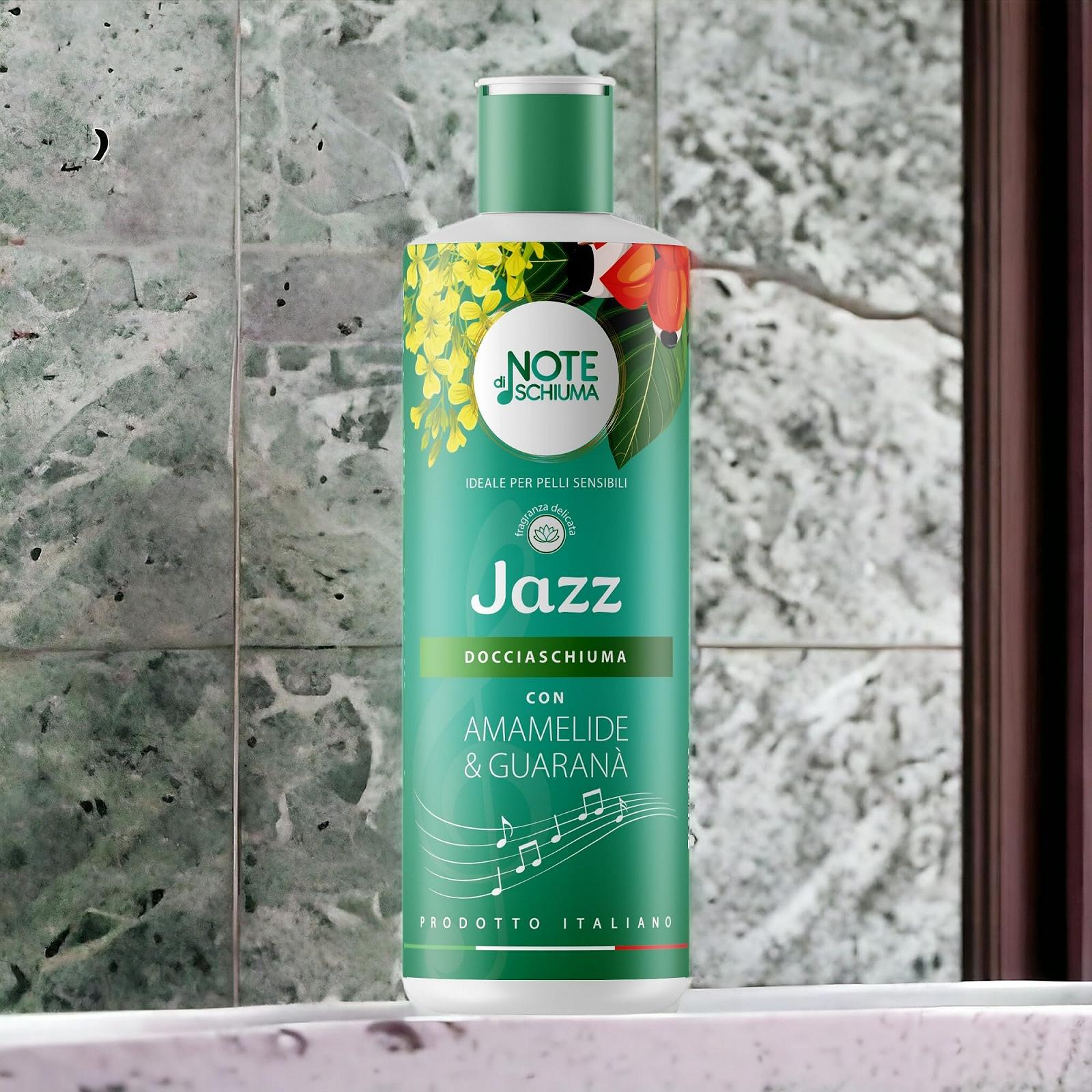 Пена для душа Note di Schiuma Jazz Белая лилия и Гуарана 3 флакона по 400 мл, фото №5 Пена для душа Note di Schiuma Jazz Белая лилия и Гуарана 3 флакона по 400 мл, фото №5