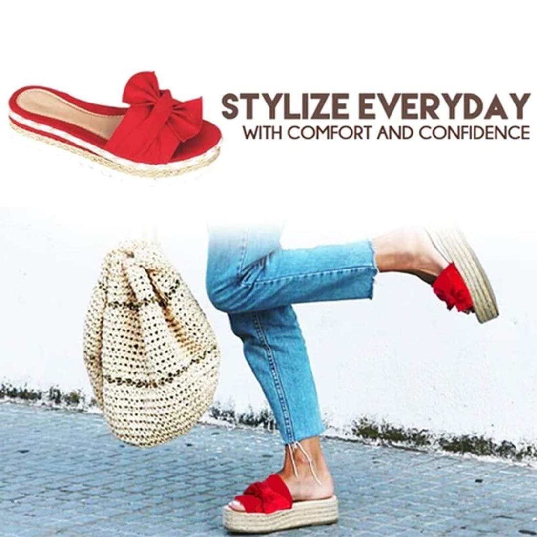 Женские Шлепанцы на платформе с танкеткой Летние, фото №6