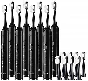 Звукова зубна щітка newgen medicals SZB-300 Набір з 8 штук 25,000 Hz 5 режимів IPX7 USB - Фото 1