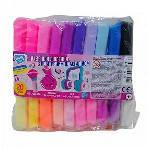 Набор воздушного пластилина 20 цветов [tsi236312-TSI] - Фото 1