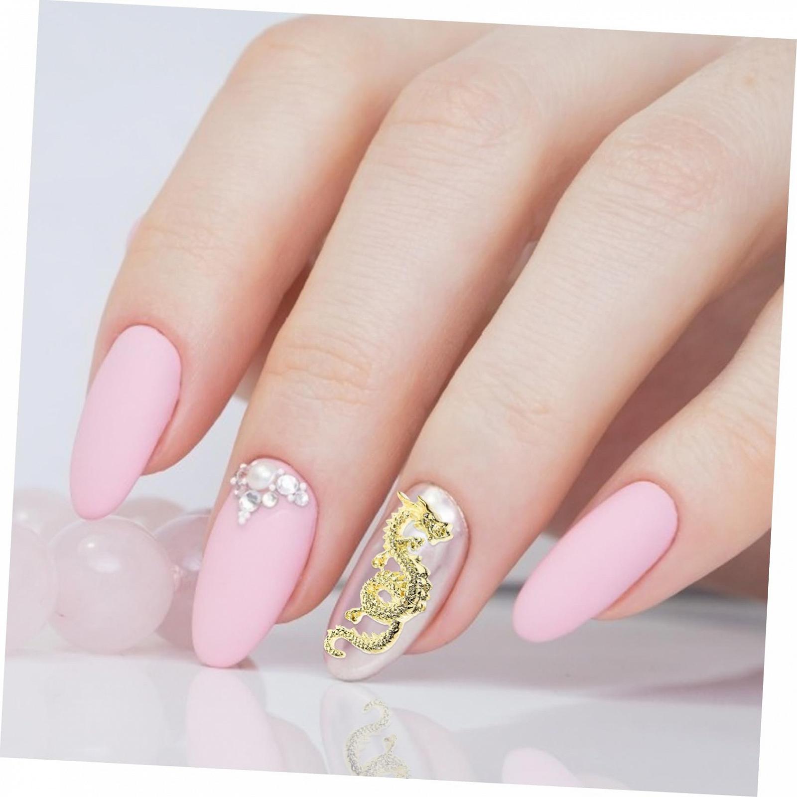 Прикраси для нігтів Дракон, Металеві прикраси для манікюру, фото №9