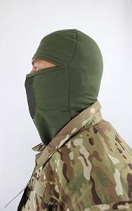 Балаклава тактическая с сеткой двунитка вискозная ВСУ ЗСУ 20221923 8077 хаки synthetic.ua - Фото 1