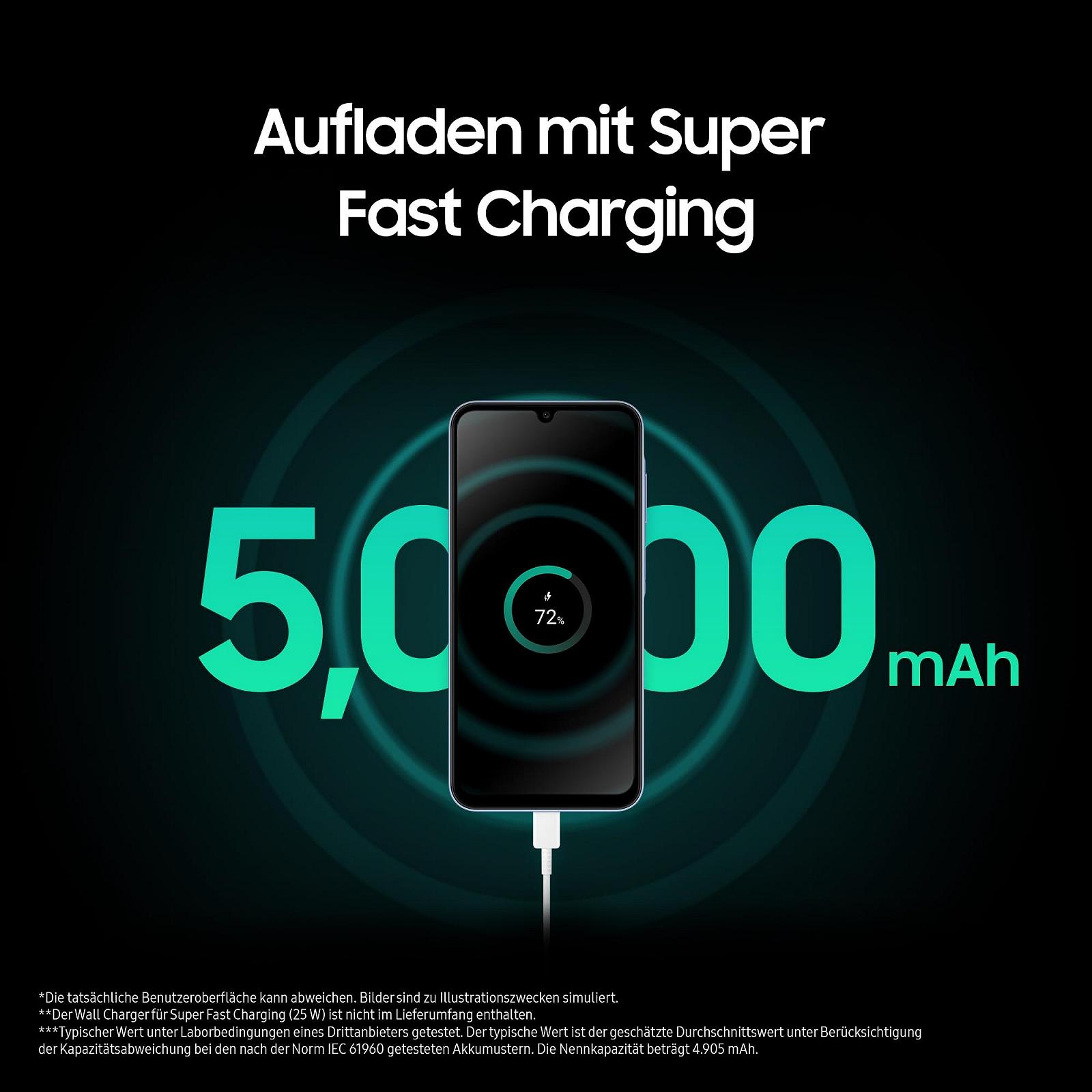 Смартфон Samsung Galaxy A25 5G 128 GB 50 MP Темно-синий, фото №7