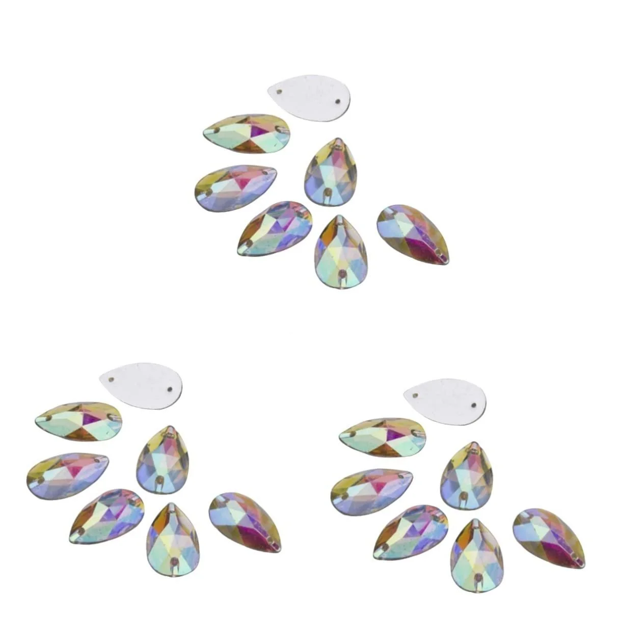Стрази FRCOLOR Кристалічні намистини Плоска задня частина Ґудзики Кристал Плоска задня частина Підвіска зі страз, фото №8