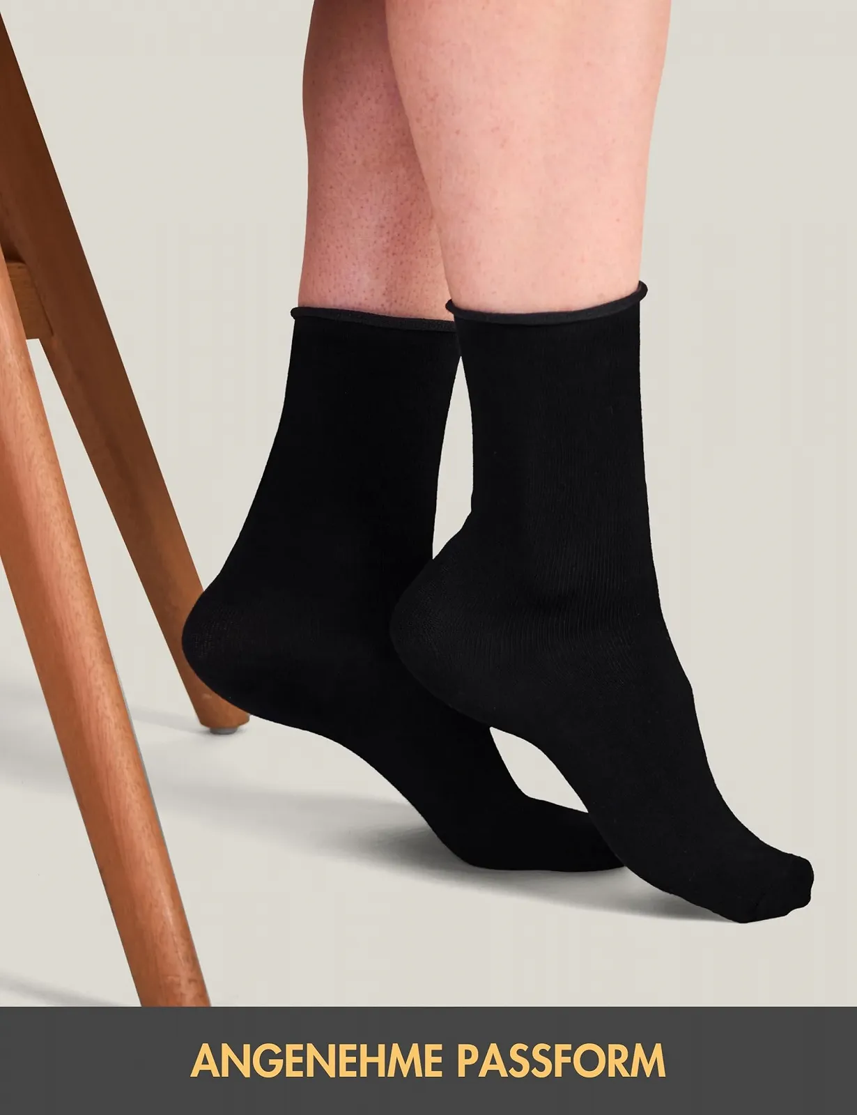 Носки Basic Treasure 5 пар Бамбуковые Женские, Черные носки, Черные носки без резинки, фото №2