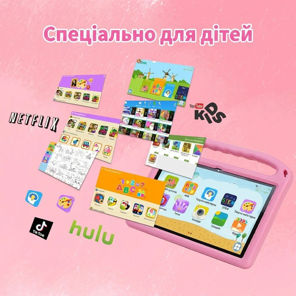 Планшет 10.1" CWOWDEFU C18W 4+4/128Gb 4 ядра Android 14 6000 mAh Pink, фото №4