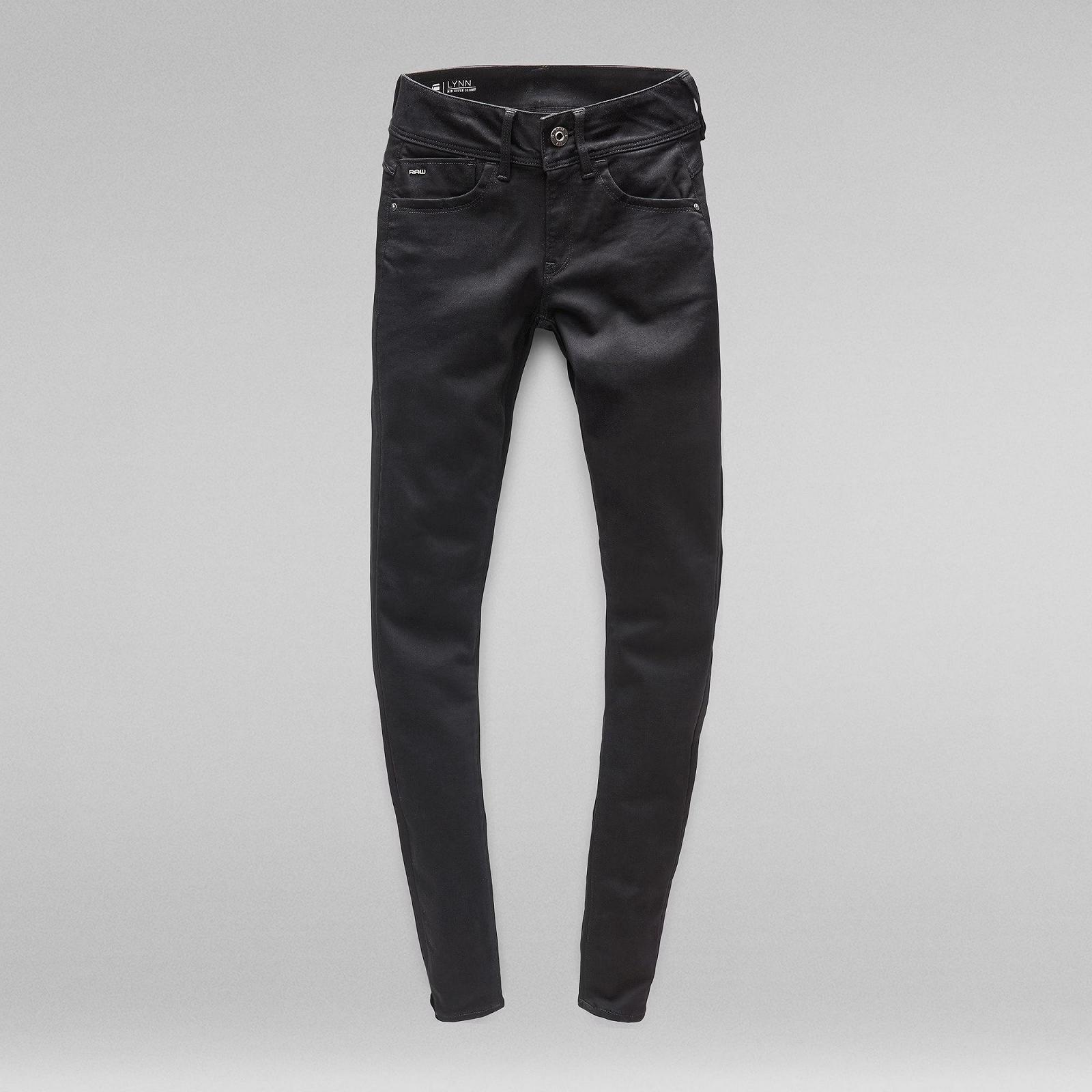 Женские джинсы G‑Star Lynn Super Skinny Jeans Yield Black Ultimate Stretch Denim - 36, фото №4