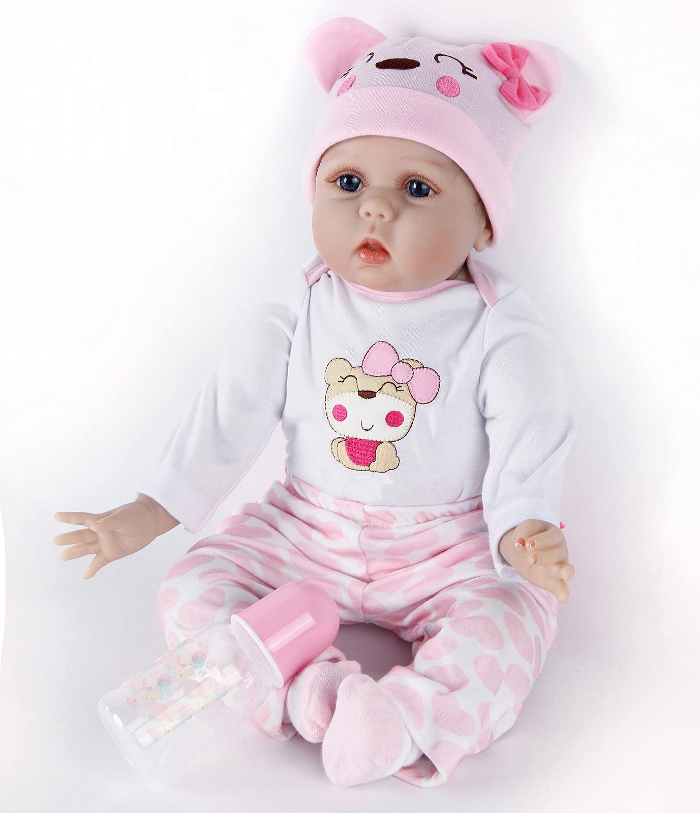 Кукла Ziyiui Reborn Baby 55 см Soft Vinyl Silicone Реалистичная Младенец, фото №4
