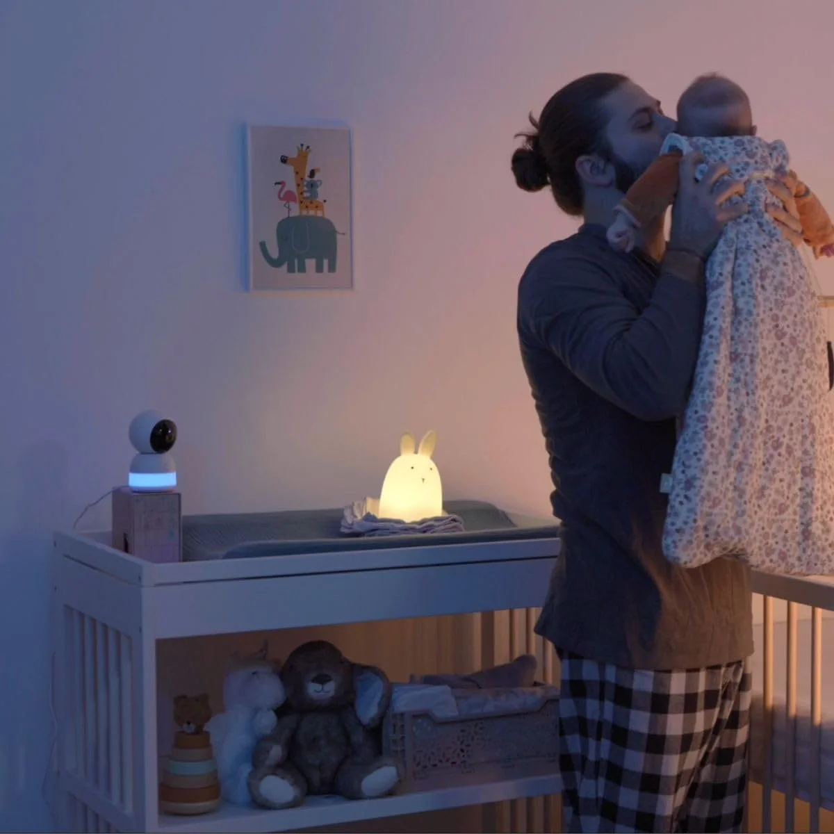 Додаткова камера для відеоняні BÉABA Zen Night Light 360° Night Vision White, фото №5