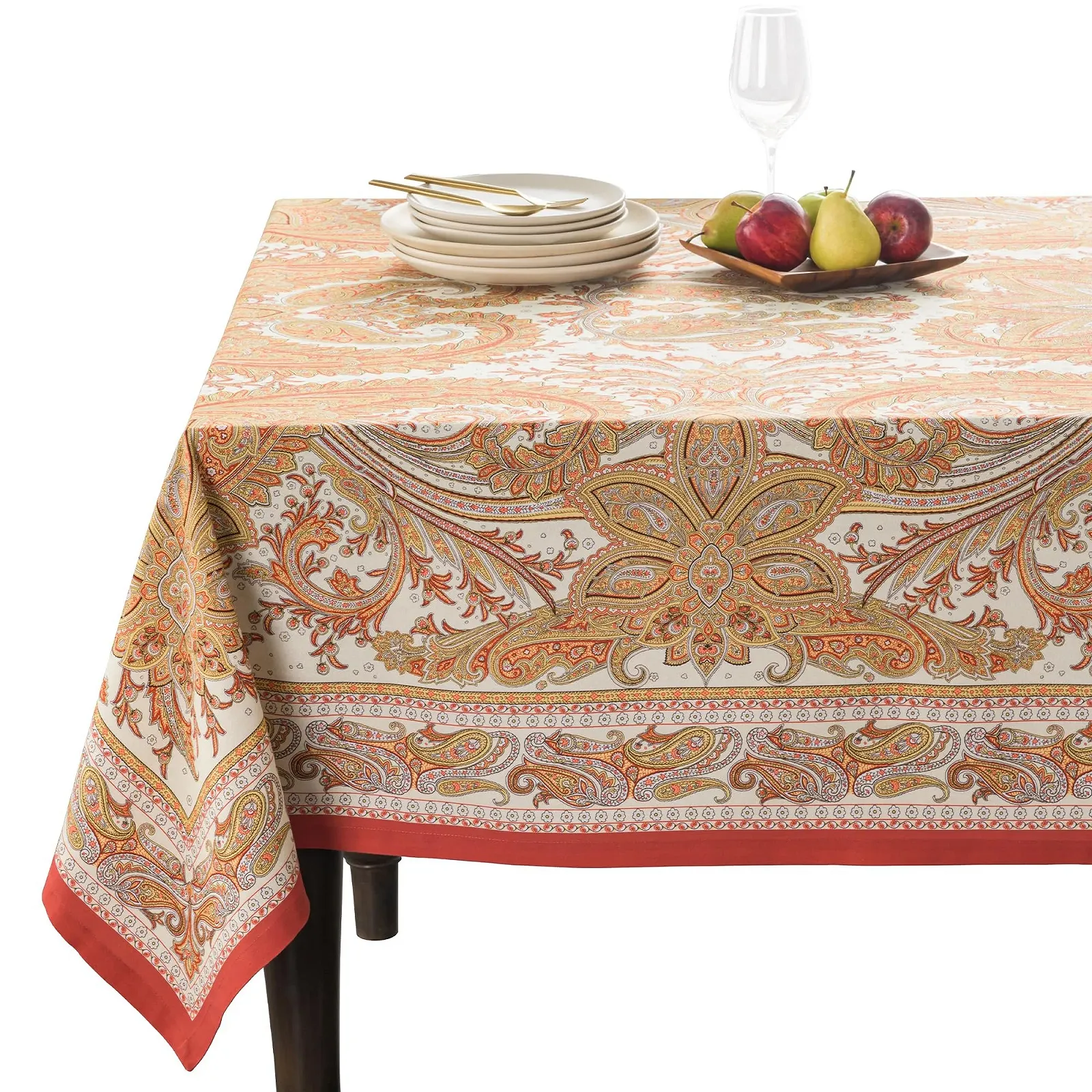 Скатертина Maison d'Hermine Cashmere Paisley 100% бавовна, фото №1