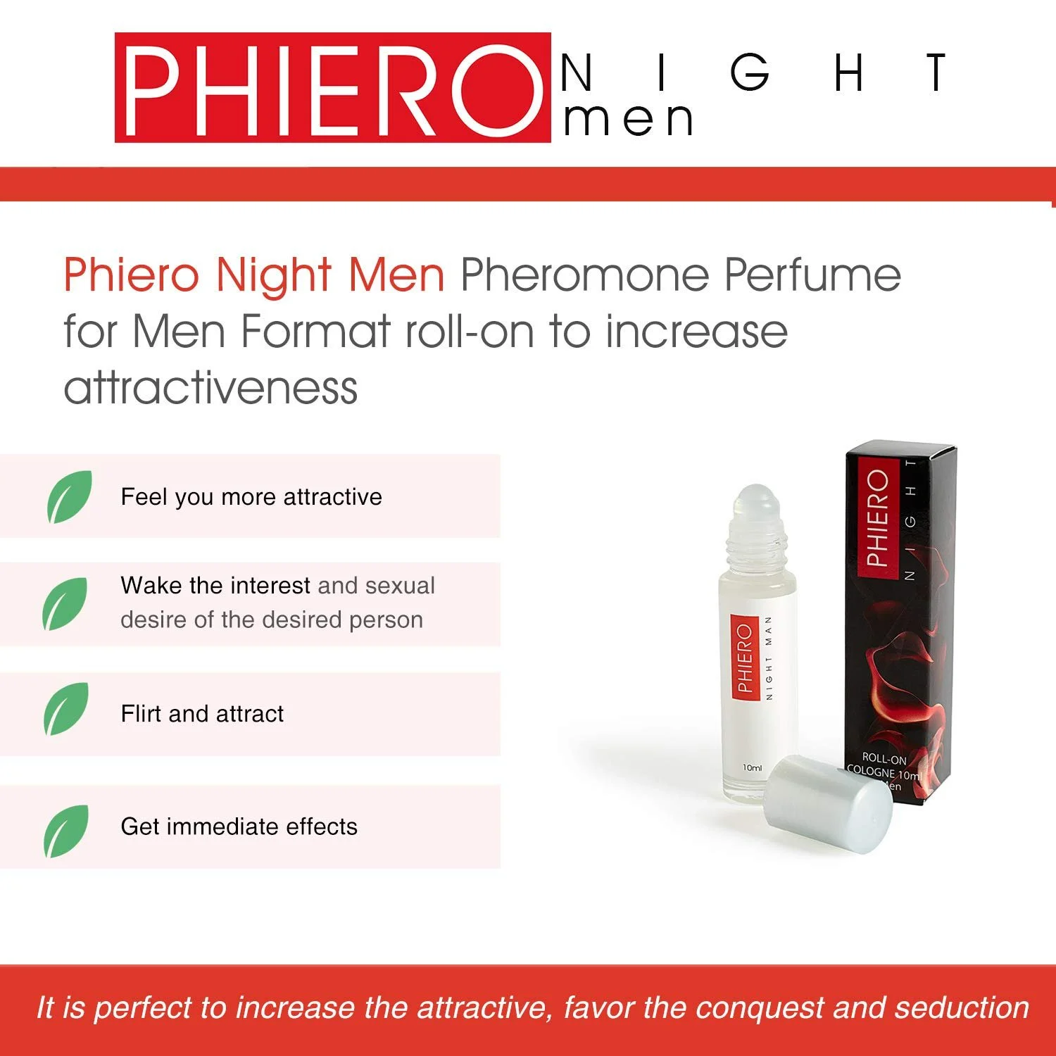Парфум з феромонами для чоловіків Phiero Night Man 10 мл, фото №3