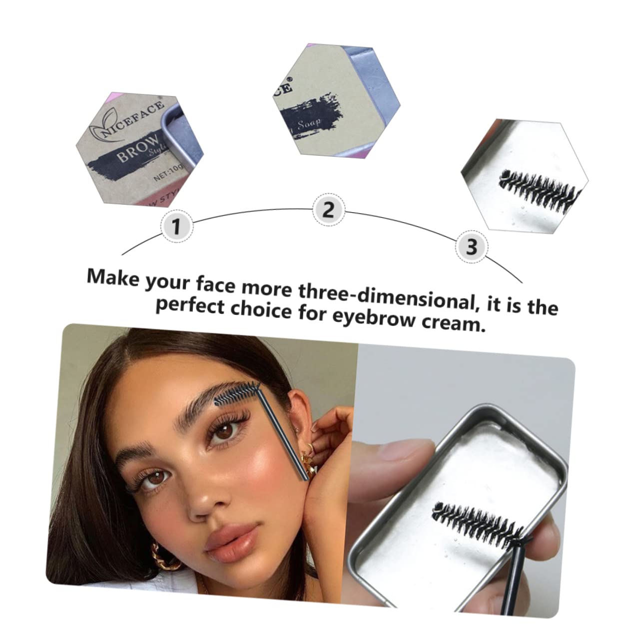 Мыло для бровей MUSISALY 3 Sets Eyebrow Gel Eyebrow Set, фото №3 Мыло для бровей MUSISALY 3 Sets Eyebrow Gel Eyebrow Set, фото №3