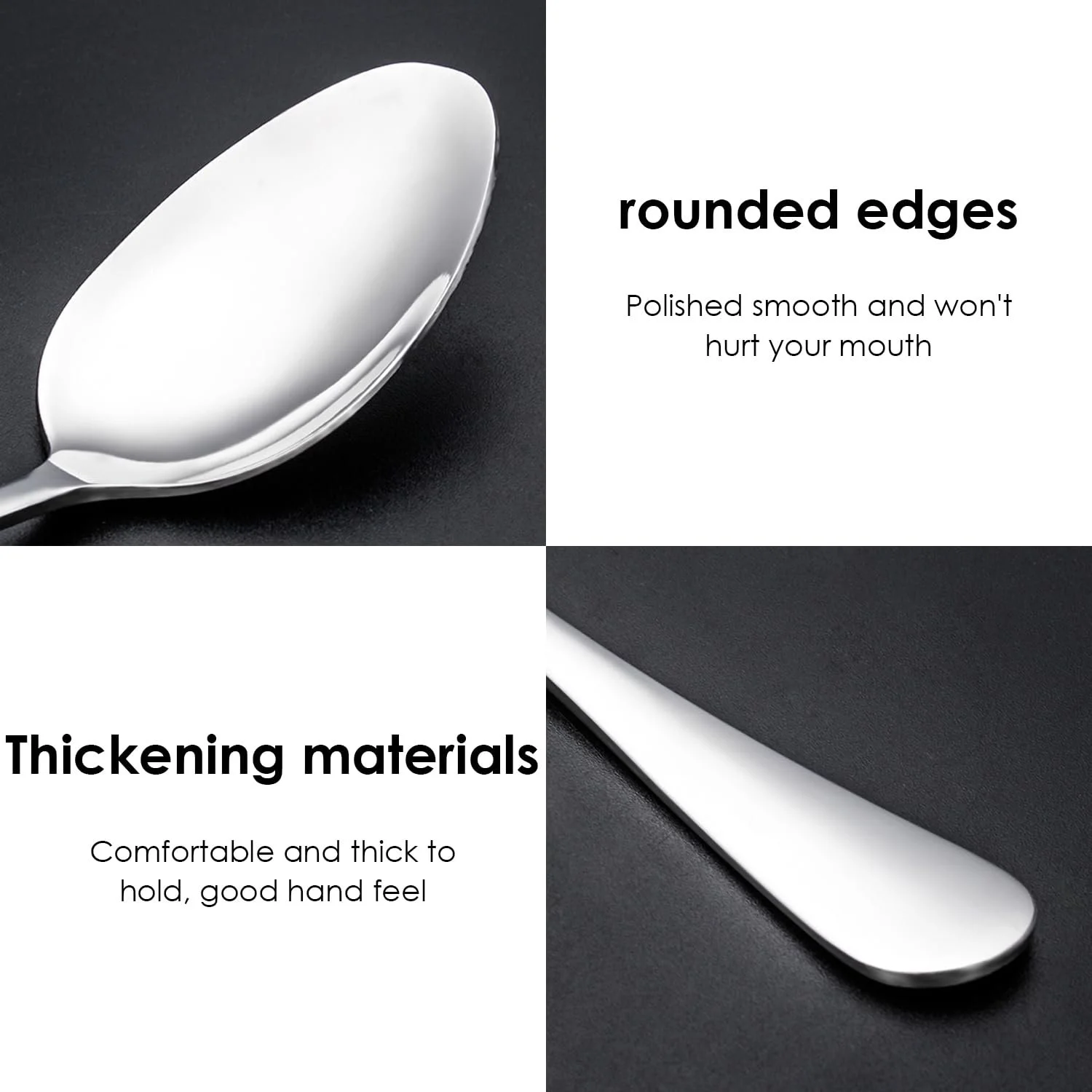 Ложка для макіято з нержавіючої сталі (8 шт.) Довга ручка, фото №5