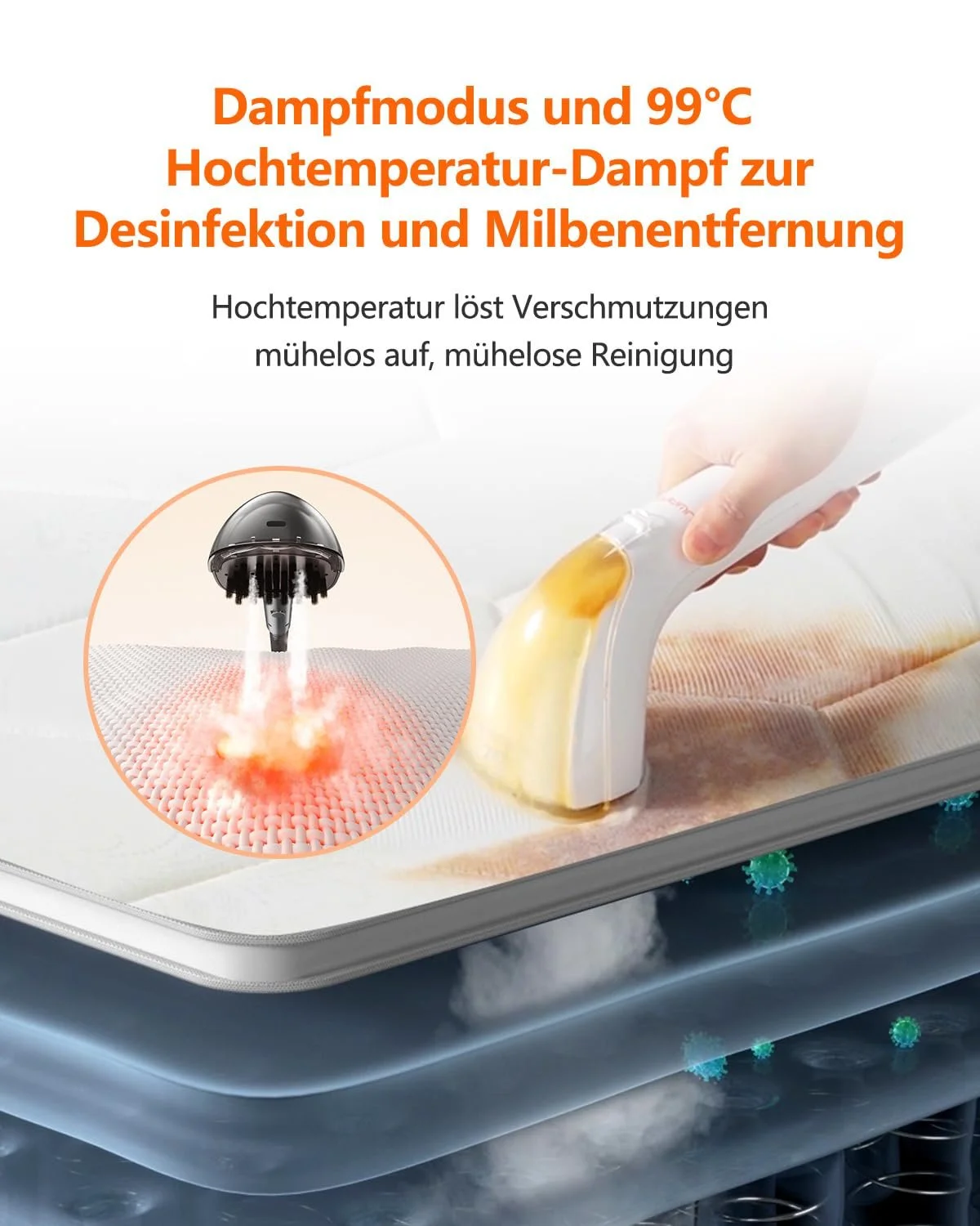 Миючий пилосос для м'яких меблів Uwant B200 1900 W 12000 Pa 74 dB, фото №4