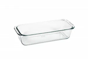 Форма для выпечки Inconnu 500° 012137 прозрачная стеклянная 31 x 12.6 x 7 см 1.7 л - Фото 1